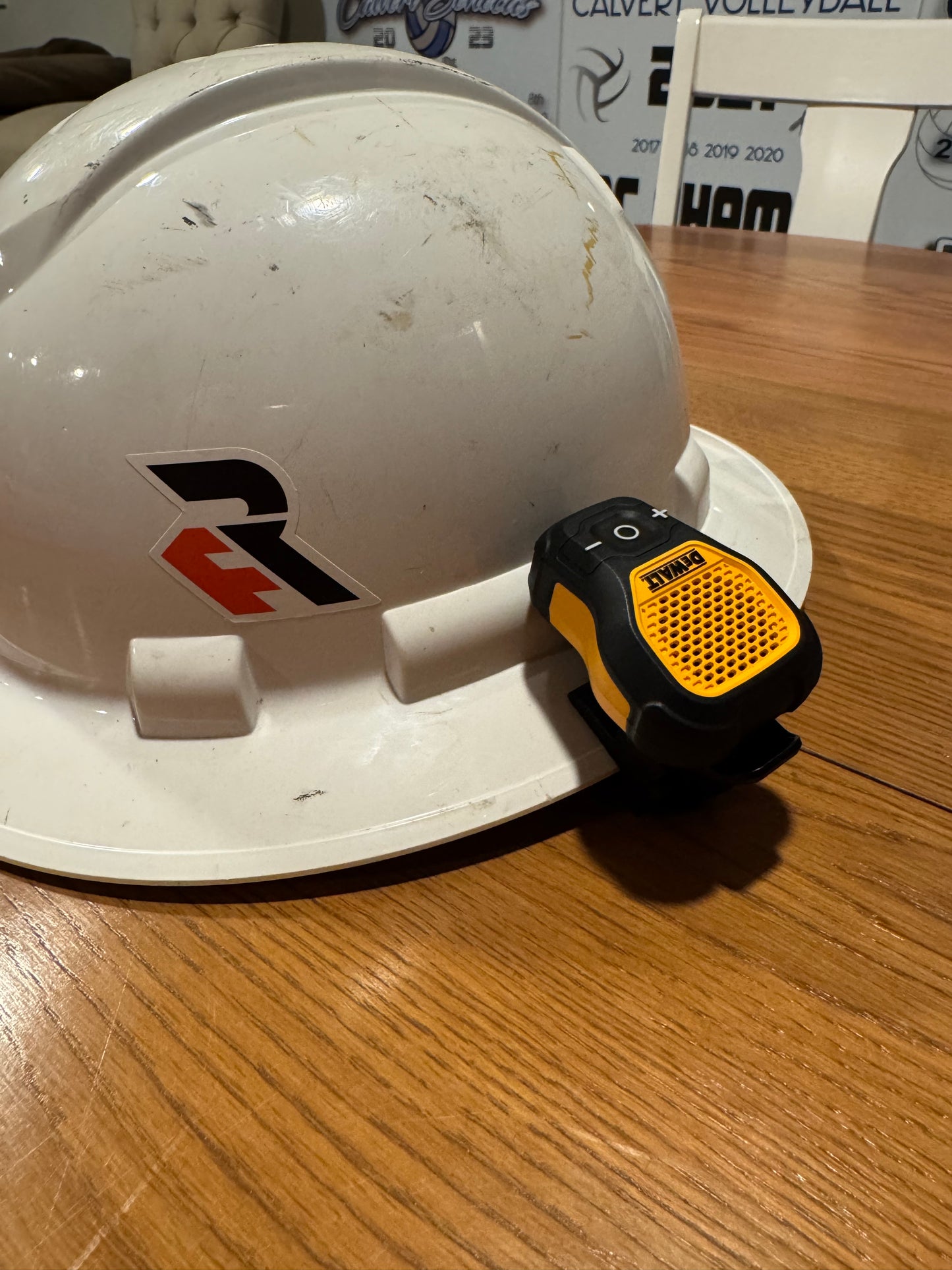 Speaker clip for small DeWALT speaker