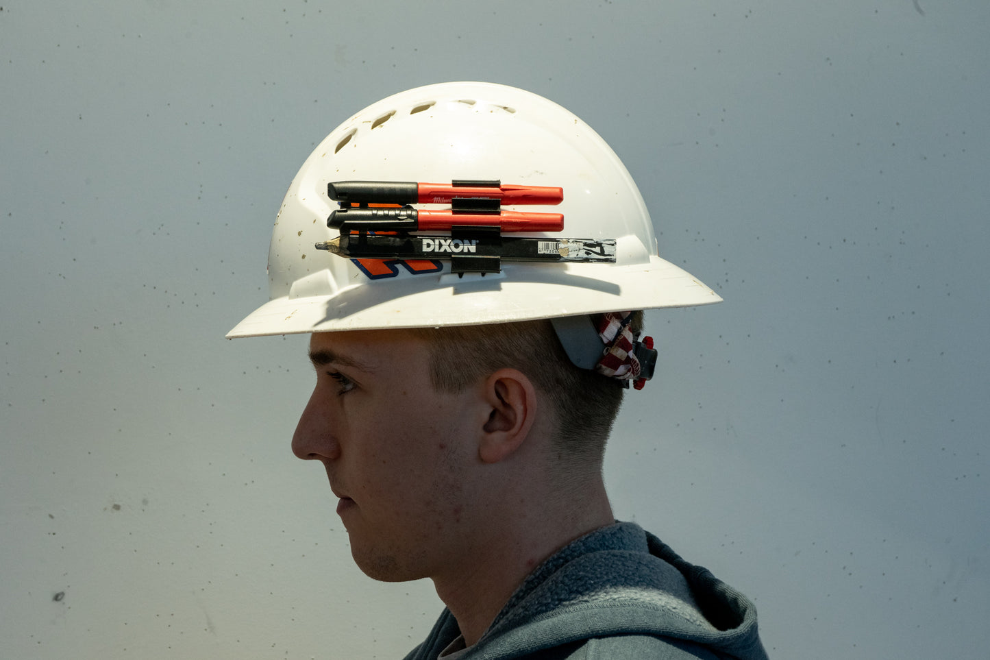 Custom Hardhat Pencil and Milwaukee Inkzall Marker holder