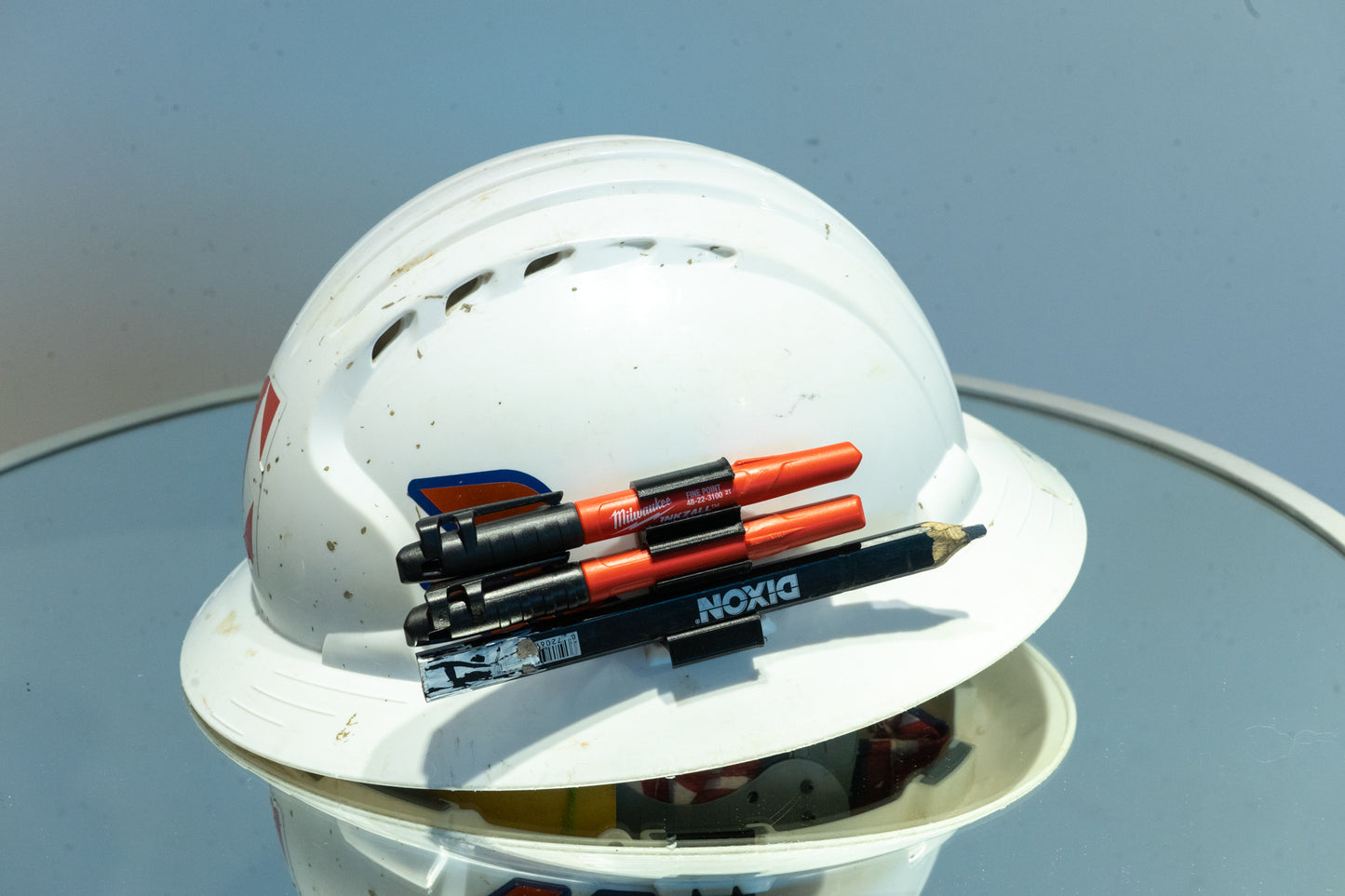 Custom Hardhat Pencil and Milwaukee Inkzall Marker holder