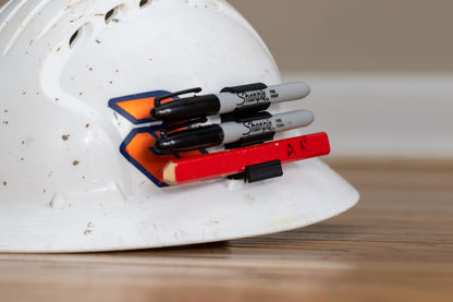 Custom Hardhat Pencil and Marker holder