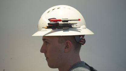 Custom Hardhat Pencil and Marker holder