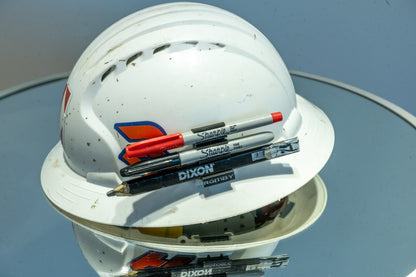 Custom Hardhat Pencil and Marker holder