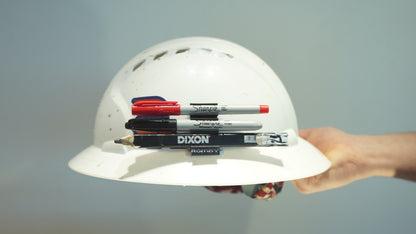 Custom Hardhat Pencil and Marker holder